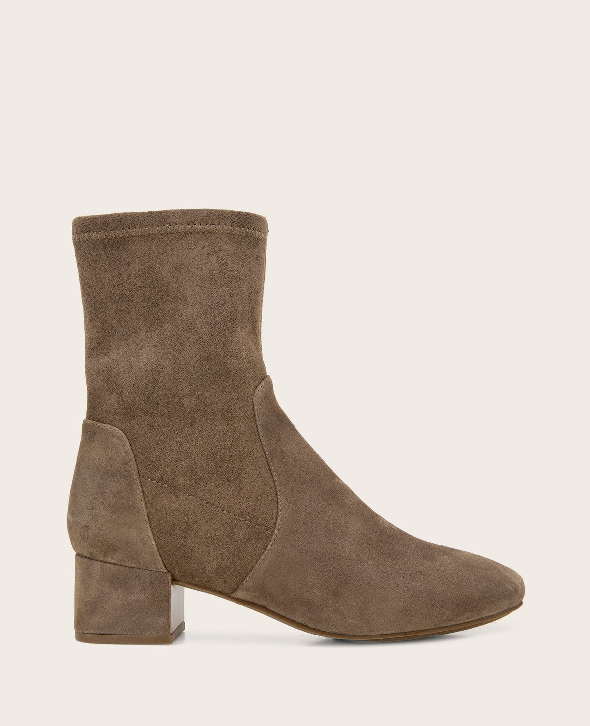 Shop Gentle Souls Ella Suede Stretch Bootie | Kenneth Cole | Kenneth Cole ALMOND