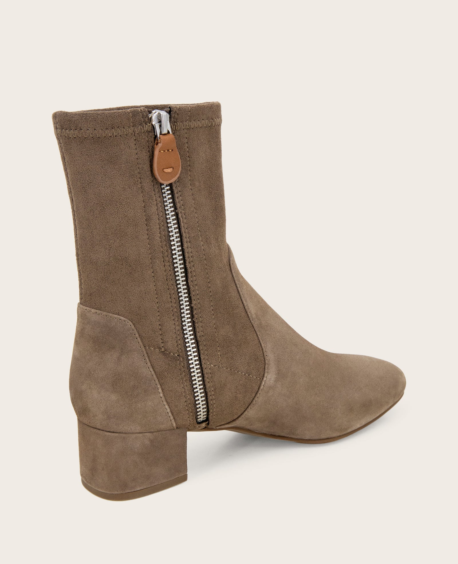 Shop Gentle Souls Ella Suede Stretch Bootie | Kenneth Cole | Kenneth Cole ALMOND
