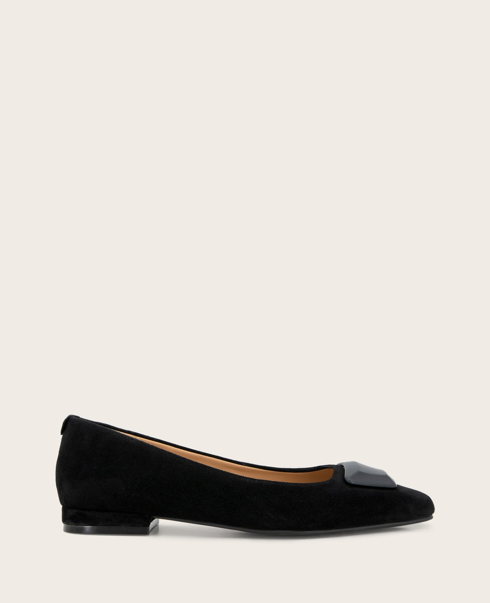 Shop Hanette Suede Flat Black | Gentle Souls by Kenneth Cole | Kenneth Cole BLACK SUEDE