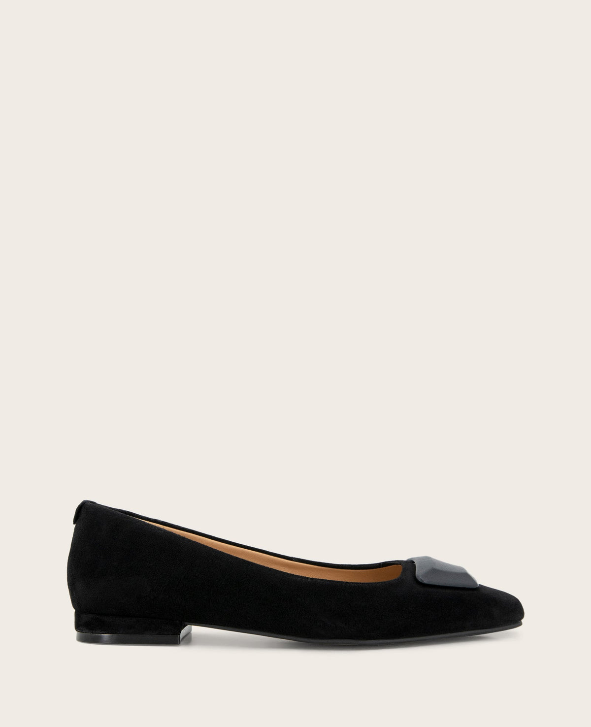 Shop Hanette Suede Flat Black | Gentle Souls by Kenneth Cole | Kenneth Cole BLACK SUEDE