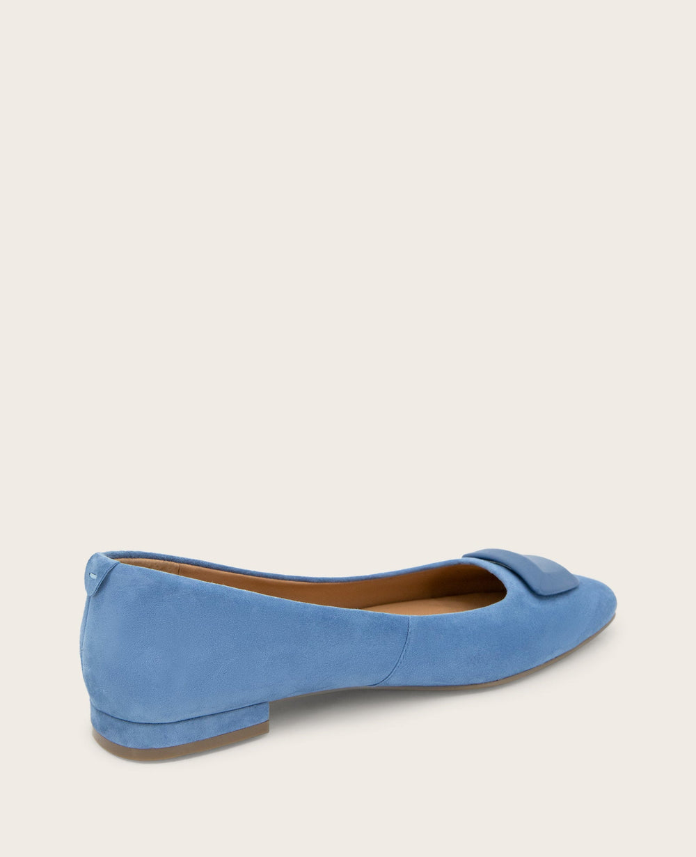 Shop Hanette Suede Flat Blue | Gentle Souls by Kenneth Cole | Kenneth Cole BLUE SUEDE