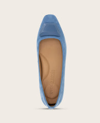 Shop Hanette Suede Flat Blue | Gentle Souls by Kenneth Cole | Kenneth Cole BLUE SUEDE