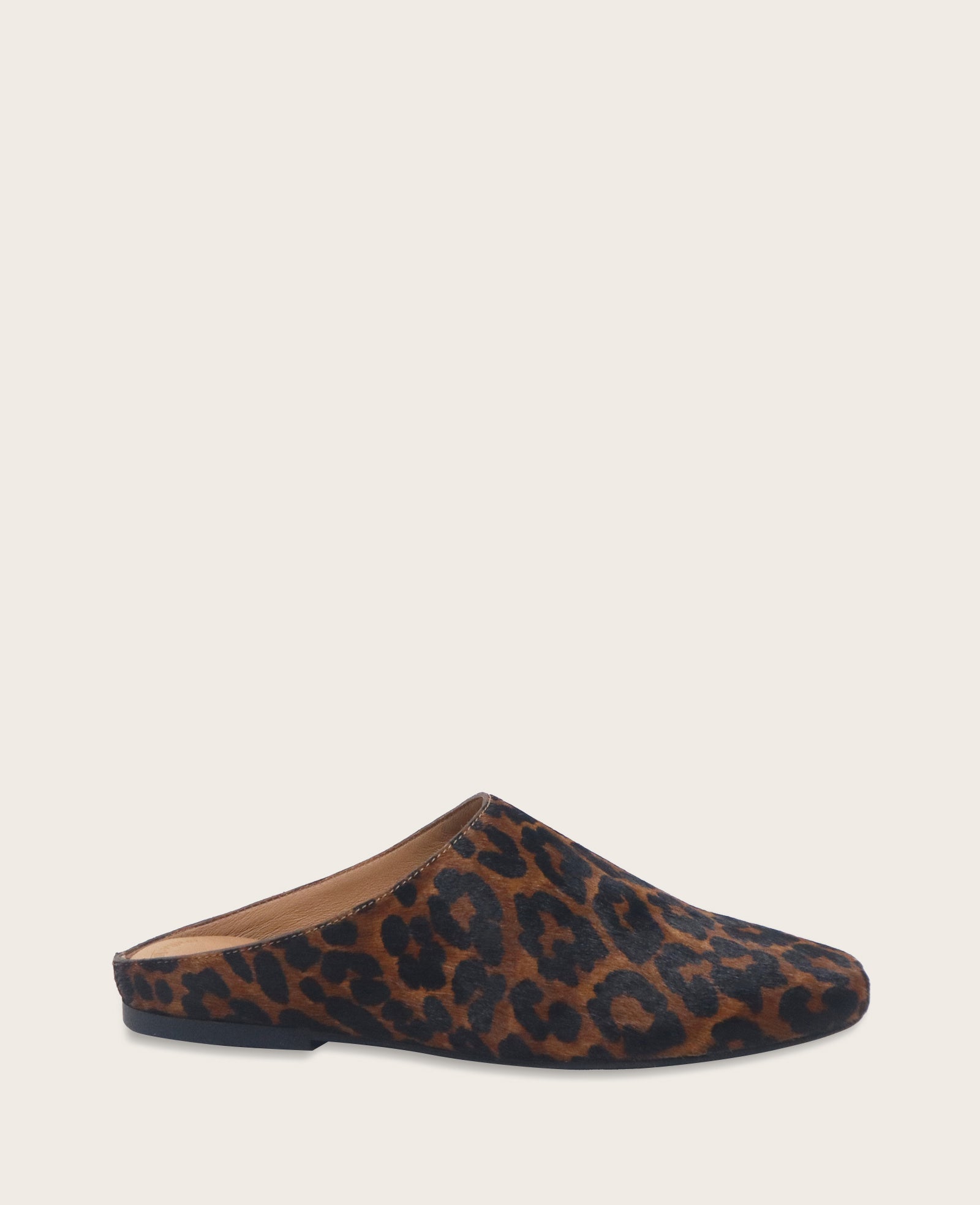 Shop Wanda Leopard Calf Hair Mule Flat | Gentle Souls KC | Kenneth Cole LEOPARD CALF HAIR