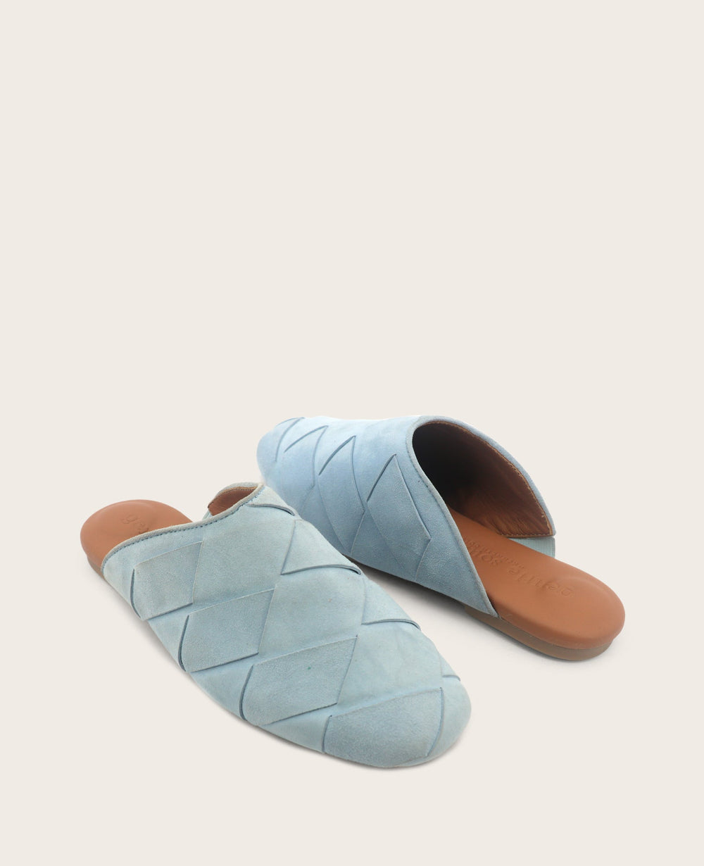 GENTLE SOULS - Westley Suede Woven Mule | Kenneth Cole ASHLEY BLUE SUEDE