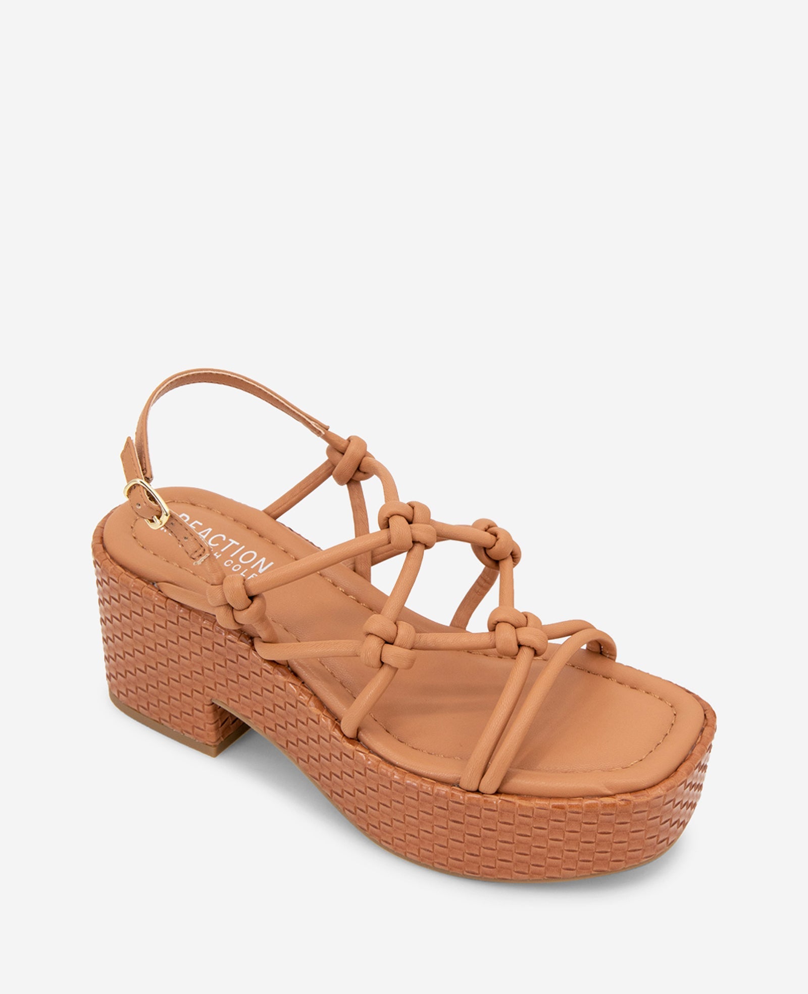 Essa Rust Woven Platform Sandal | Kenneth Cole Reaction | Kenneth Cole RUST