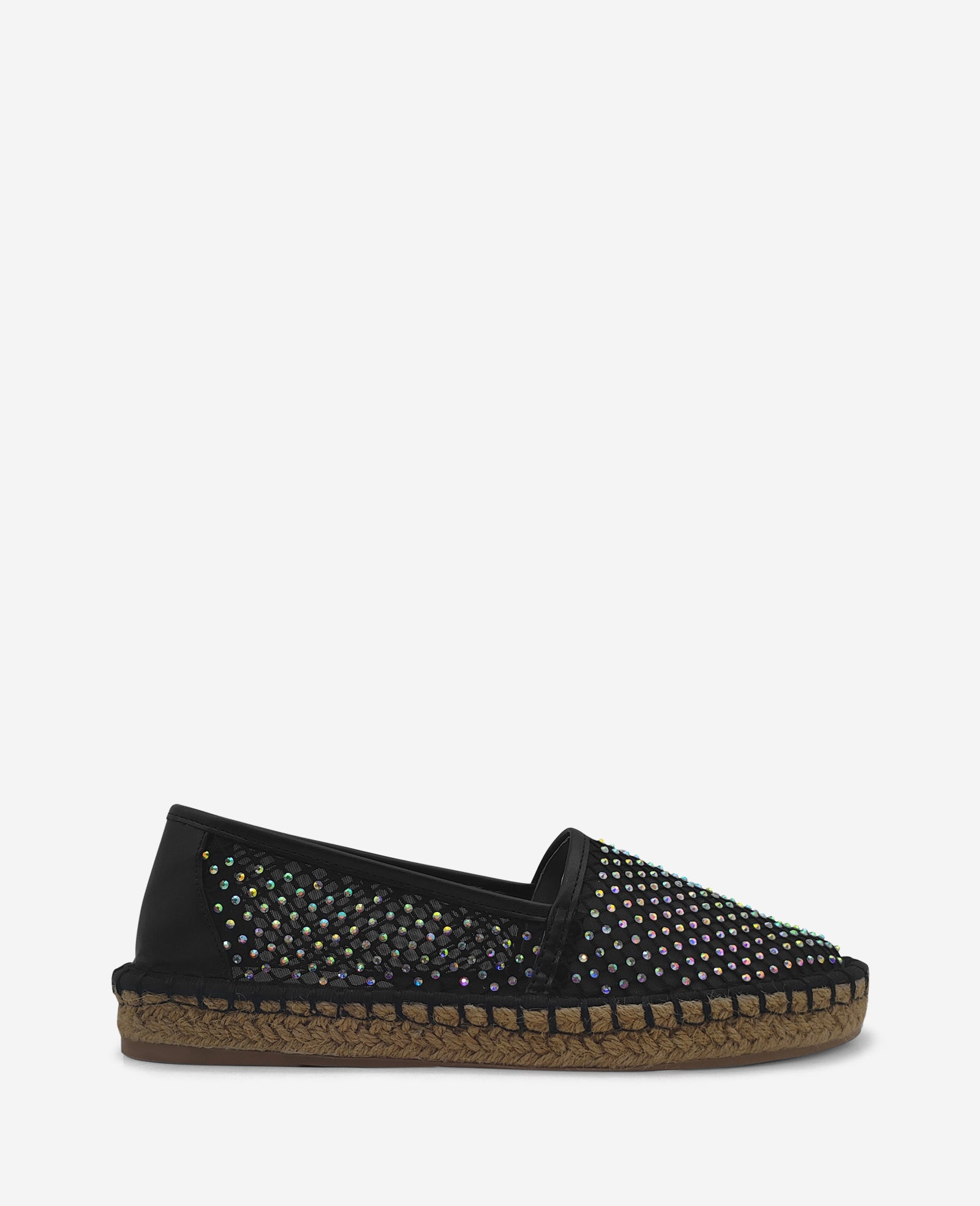 REACTION - Bonne Crystal Mesh Espadrille | Kenneth Cole BLACK CRYSTAL MESH