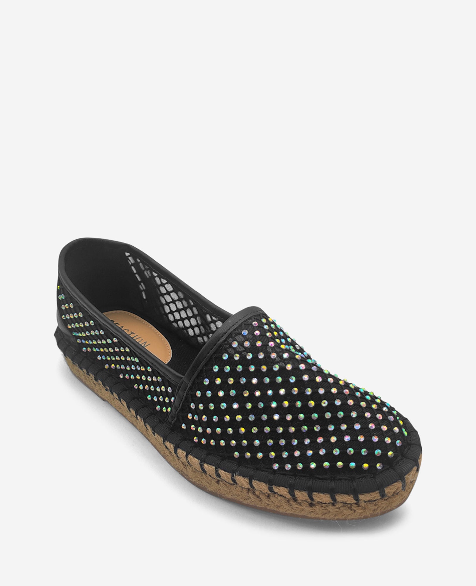 REACTION - Bonne Crystal Mesh Espadrille | Kenneth Cole BLACK CRYSTAL MESH