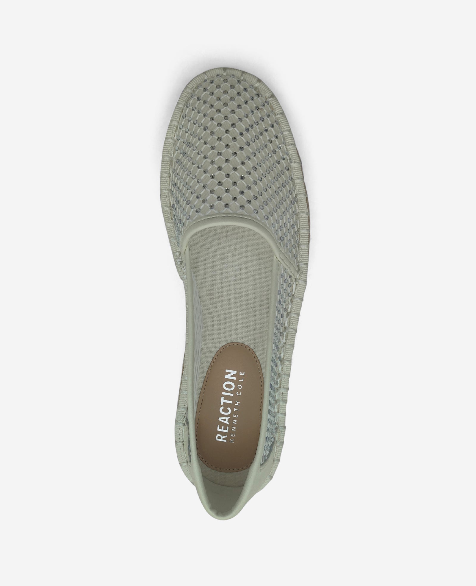 REACTION - Bonne Crystal Mesh Espadrille | Kenneth Cole CREAM CRYSTAL MESH