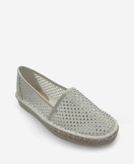 REACTION - Bonne Crystal Mesh Espadrille | Kenneth Cole CREAM CRYSTAL MESH