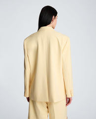 Vision Twill Double Breasted Boyfriend Jacket | Kenneth Cole PASTEL YELLOW