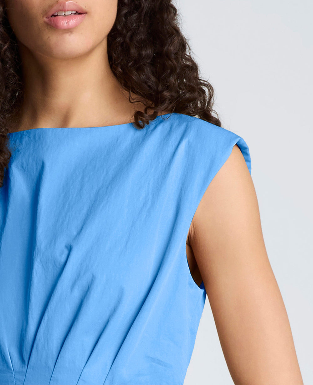Shop Cotton Poplin Midi Dress – Lake Blue | Kenneth Cole | Kenneth Cole LAKE BLUE