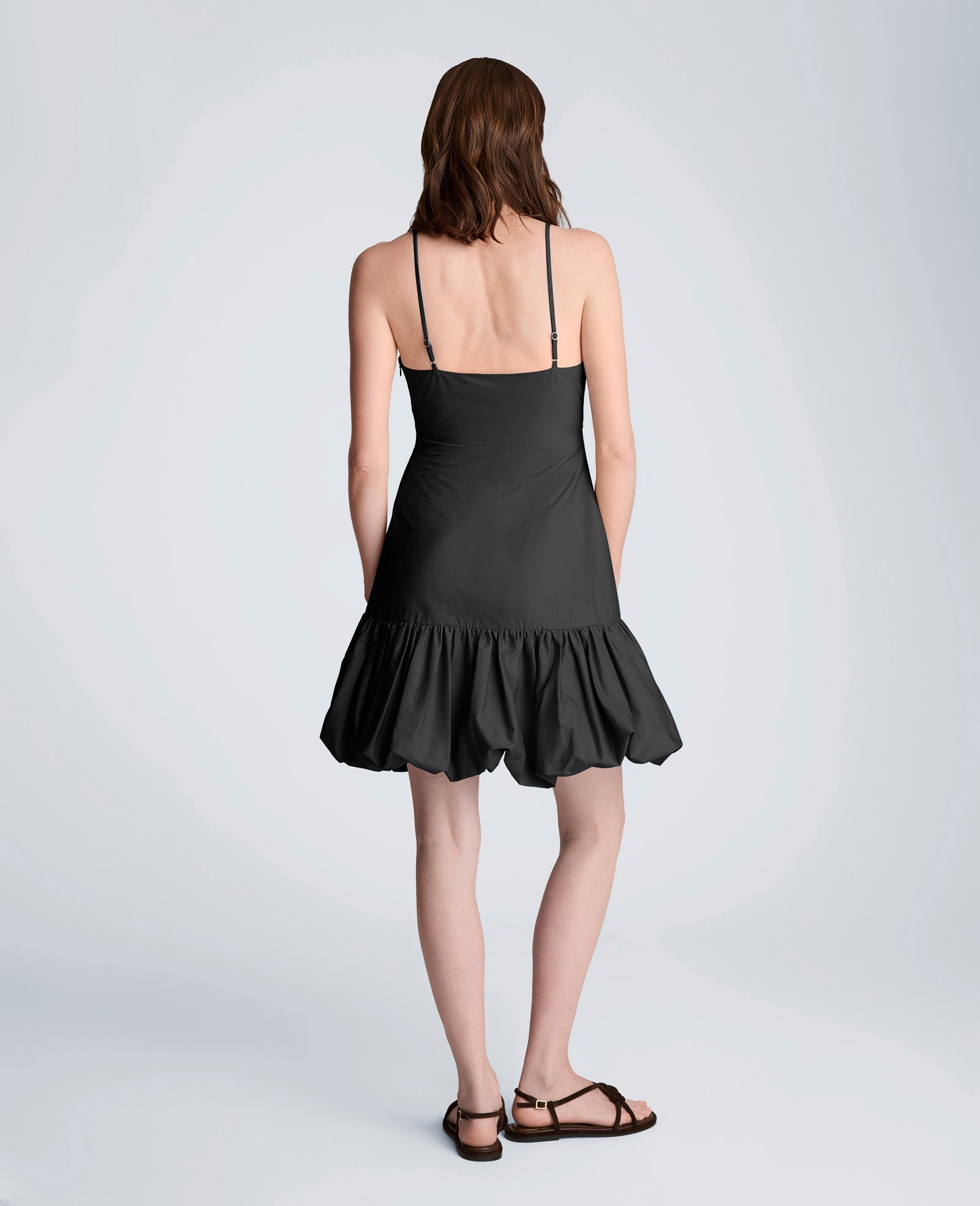 Buy Women's Sweetheart Bubble Flounce Mini Dress, Black | Kenneth Cole BLACK