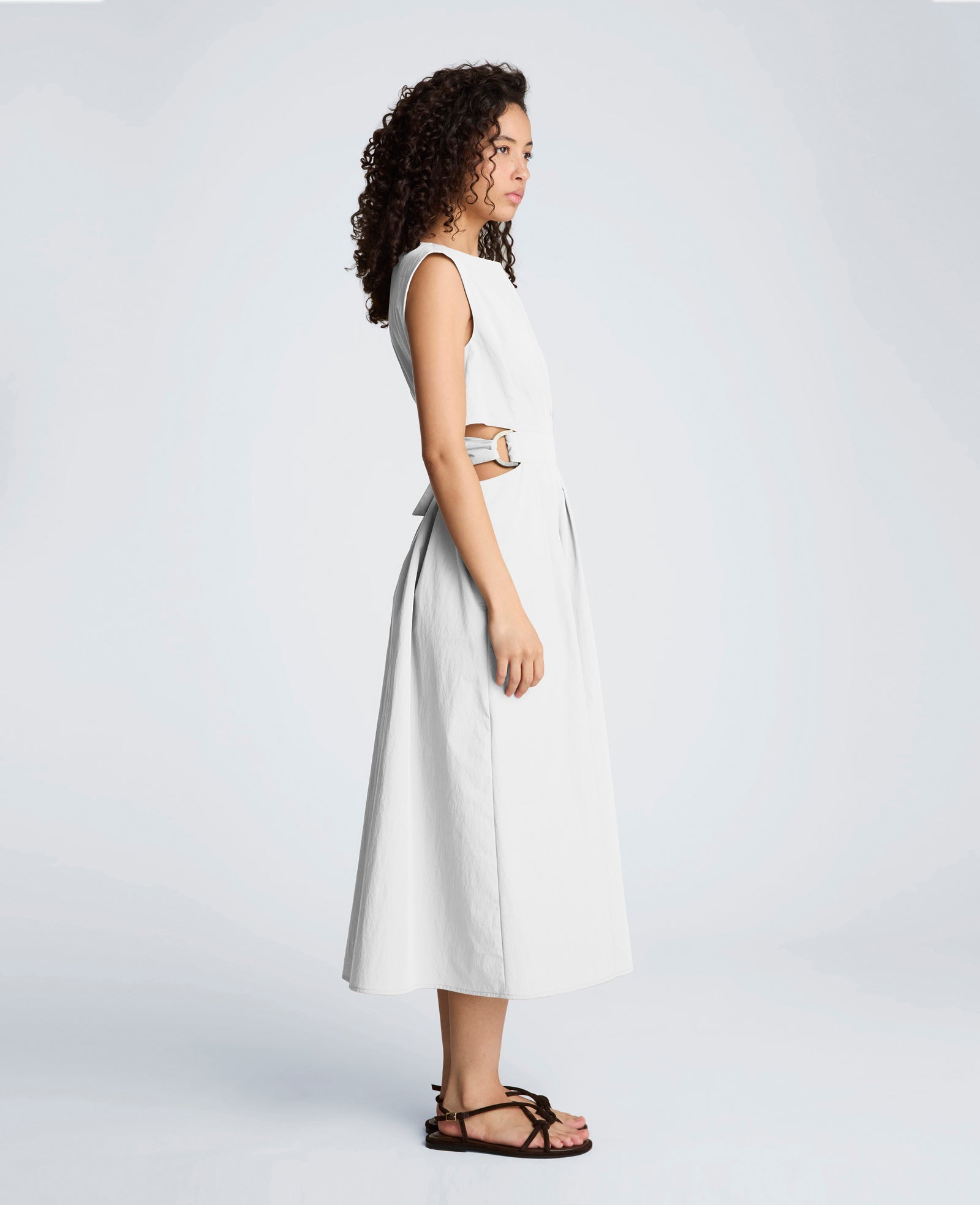 Shop Cotton Poplin Midi Dress – Pure White | Kenneth Cole | Kenneth Cole PURE WHITE
