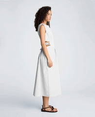 Shop Cotton Poplin Midi Dress – Pure White | Kenneth Cole | Kenneth Cole PURE WHITE