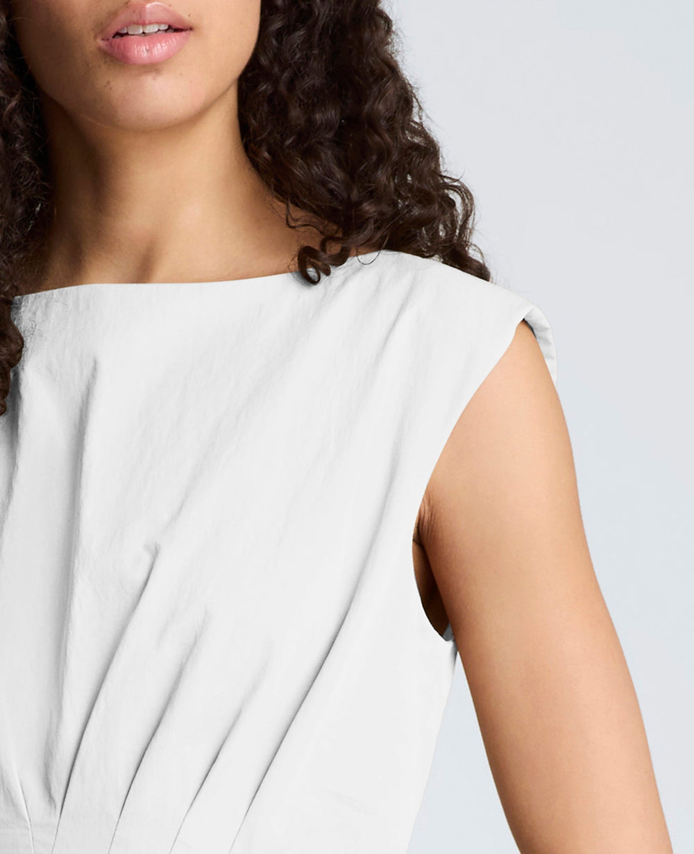 Shop Cotton Poplin Midi Dress – Pure White | Kenneth Cole | Kenneth Cole PURE WHITE