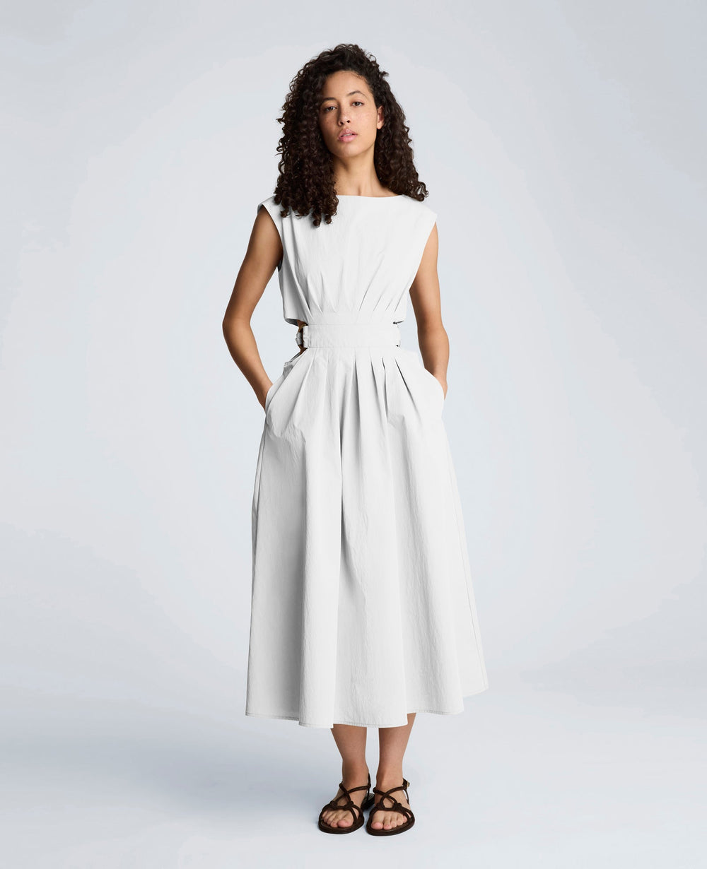 Shop Cotton Poplin Midi Dress – Pure White | Kenneth Cole | Kenneth Cole PURE WHITE