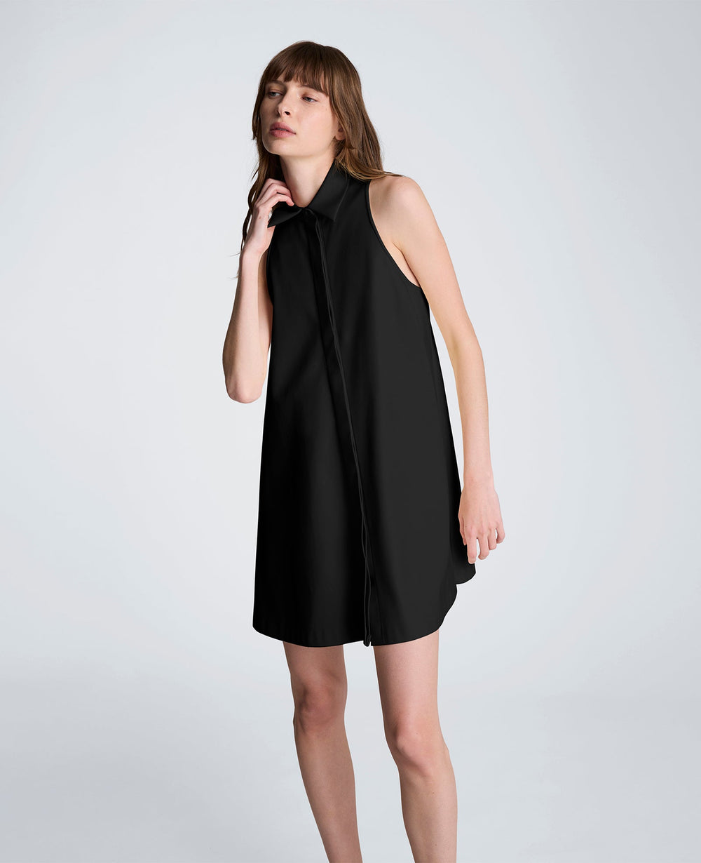 Halter Shirt Swing Dress | Kenneth Cole BLACK