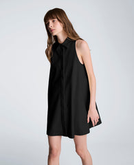 Halter Shirt Swing Dress | Kenneth Cole BLACK
