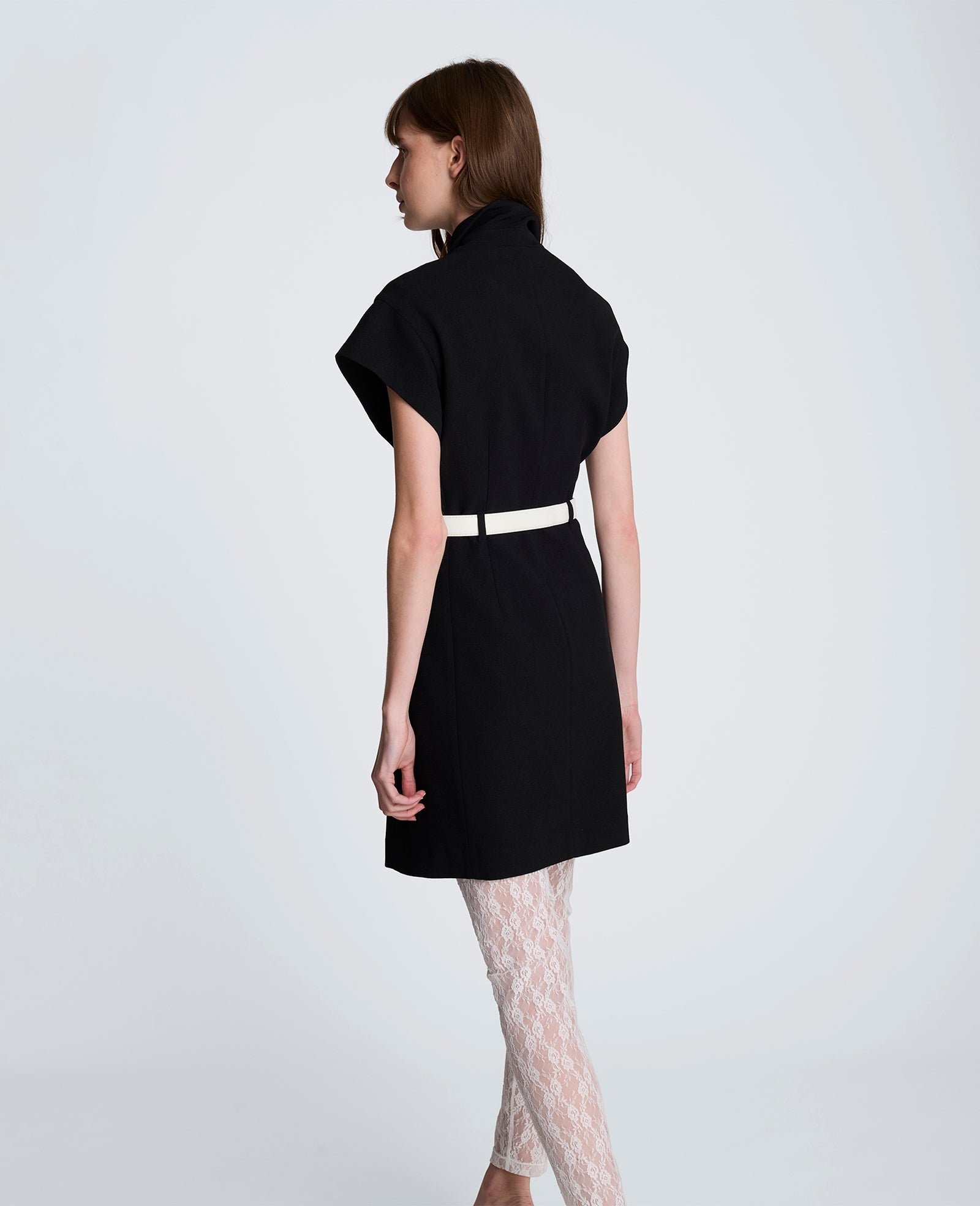 Mini Trench Jacket Dress – Natural White/Black | Kenneth Cole | Kenneth Cole BLACK/NATURAL WHITE
