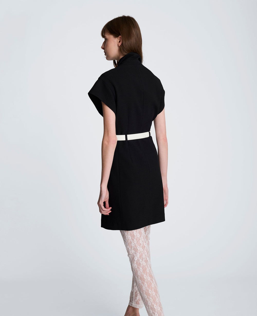 Mini Trench Jacket Dress – Natural White/Black | Kenneth Cole | Kenneth Cole BLACK/NATURAL WHITE