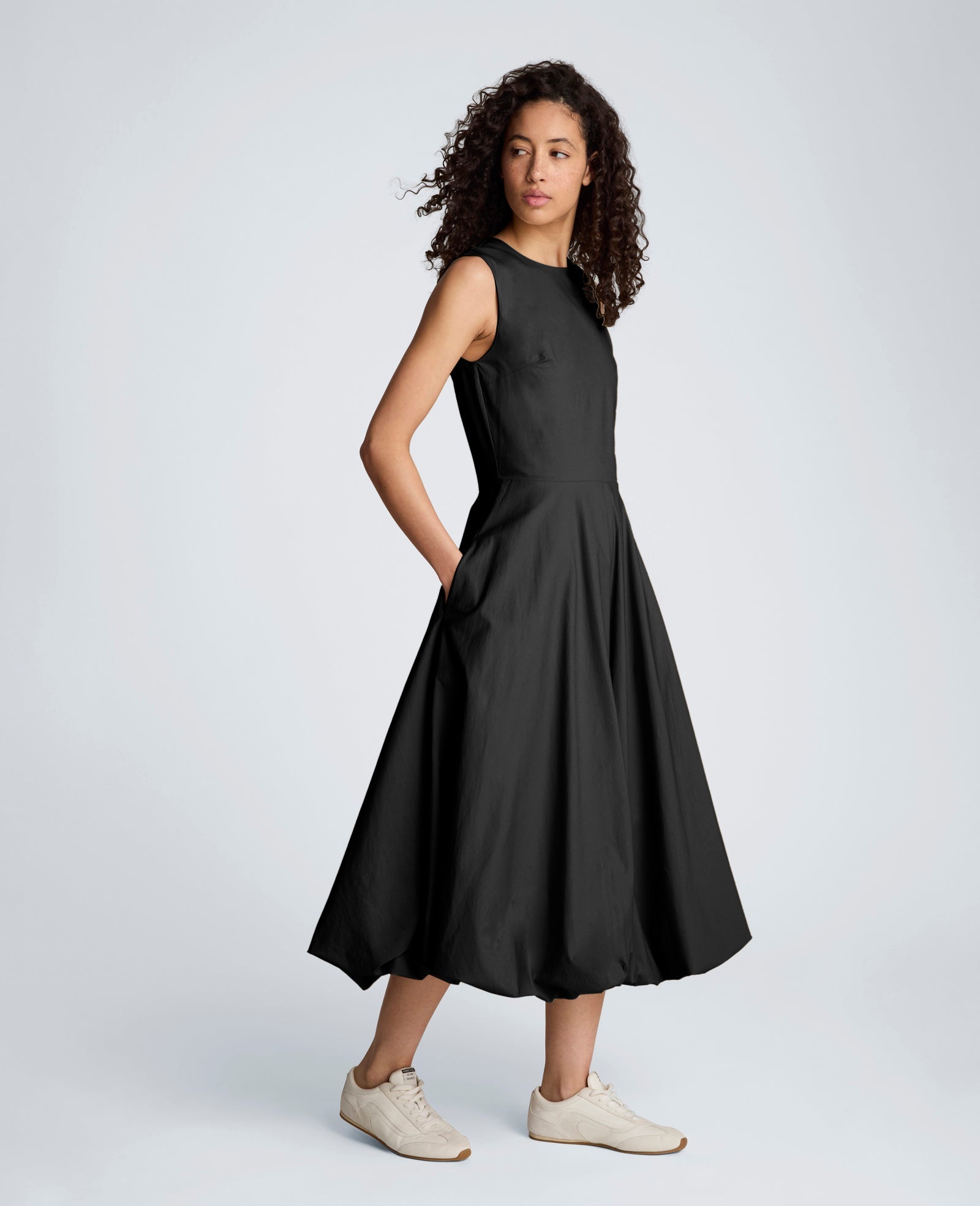 Bubble Hem Midi Dress | Kenneth Cole BLACK