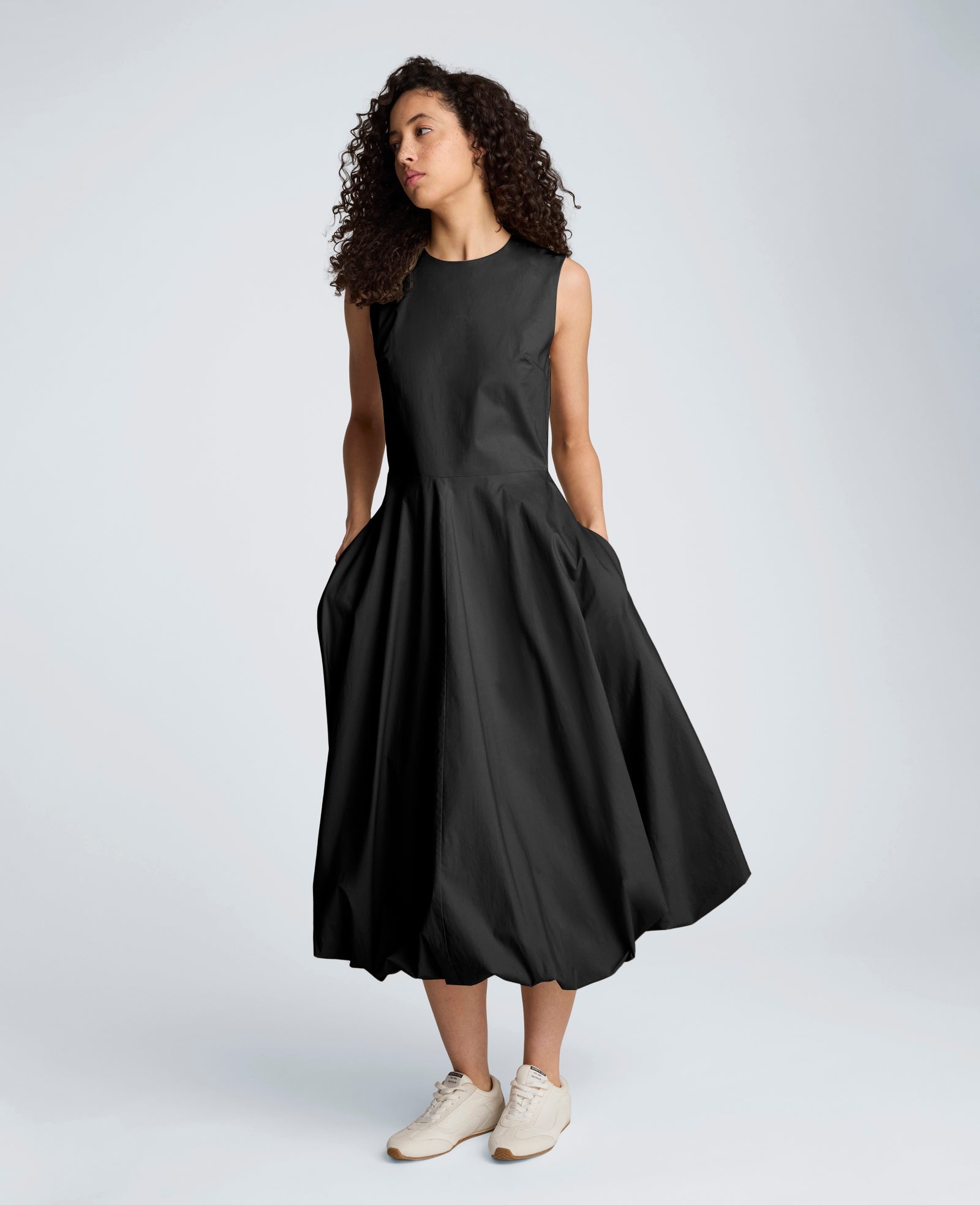 Bubble Hem Midi Dress | Kenneth Cole BLACK
