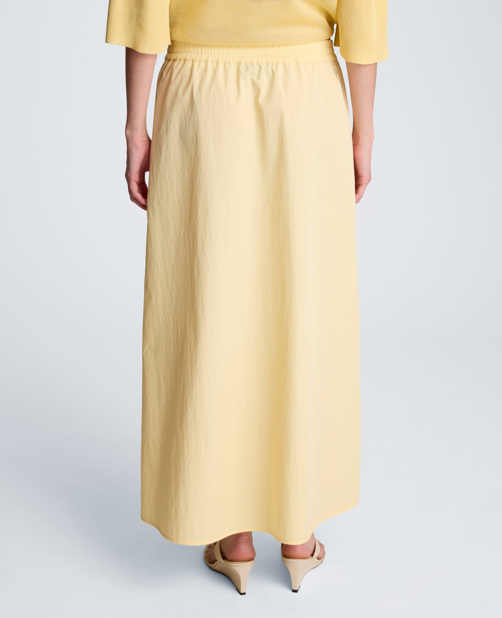 Pull On Maxi Skirt with Side Slits | Kenneth Cole PASTEL YELLOW