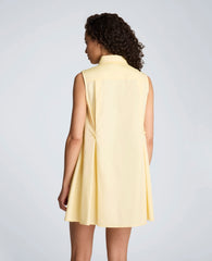 Shop Cotton Poplin Trapeze Mini Dress – Pastel Yellow | KC | Kenneth Cole PASTEL YELLOW