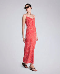 Polka Dot Satin Cowl Neck Slip Dress | Kenneth Cole LIGHTHOUSE COMBO