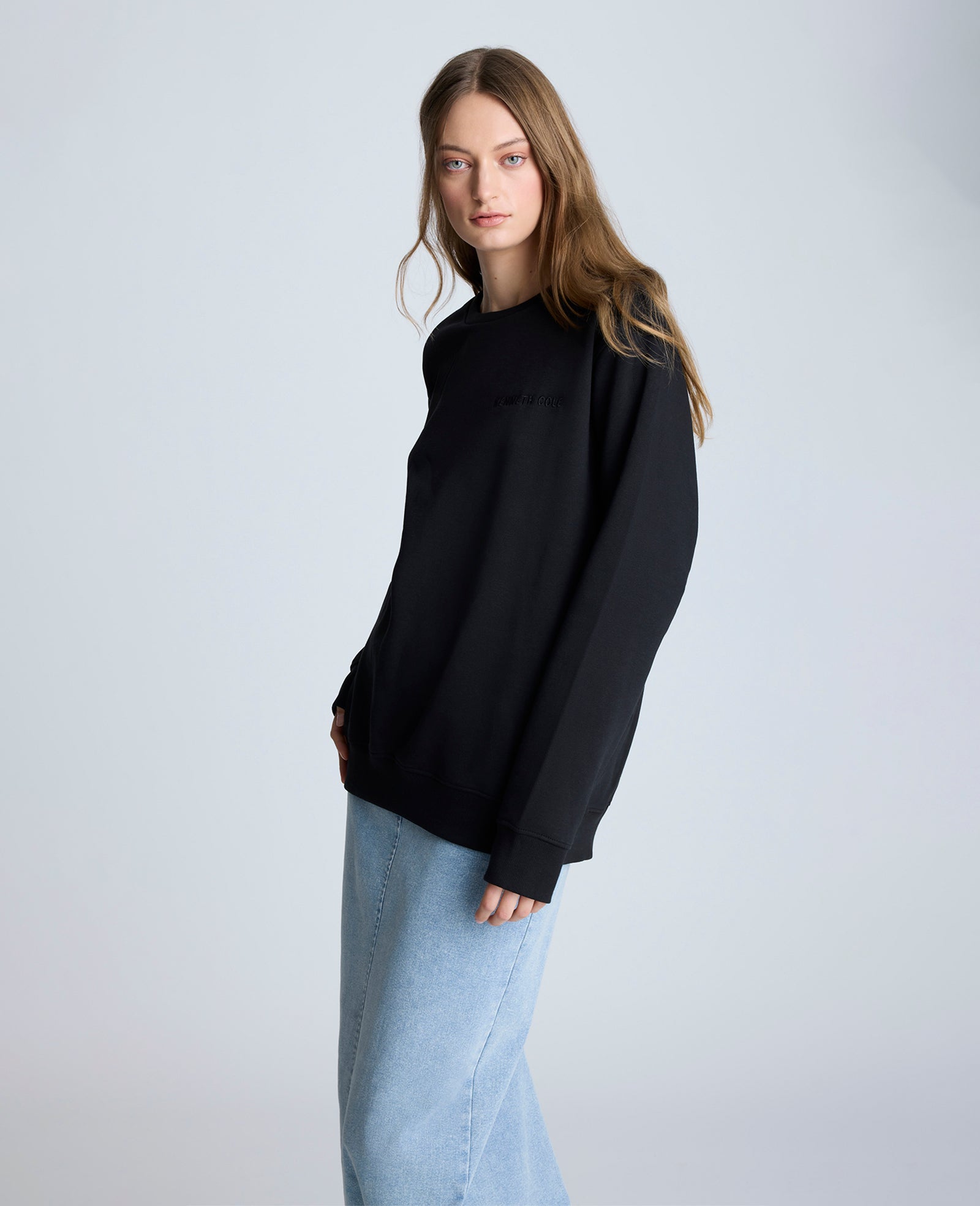 Shop Kenneth Cole Black Logo Sweatshirt | Exclusive Pullover | Kenneth Cole BLACK