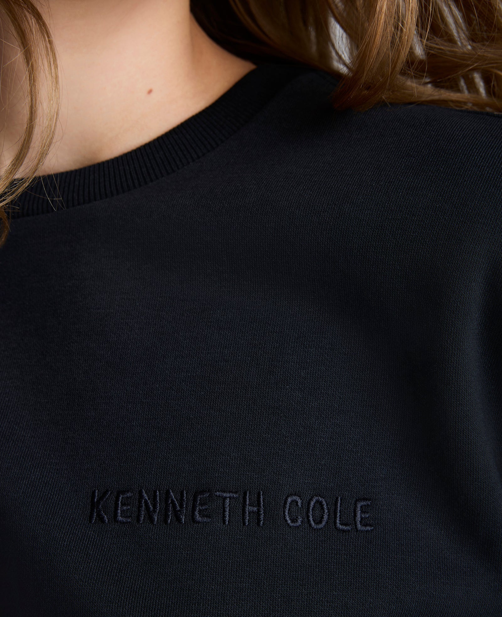 Shop Kenneth Cole Black Logo Sweatshirt | Exclusive Pullover | Kenneth Cole BLACK
