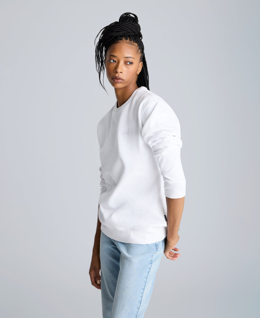 Shop Kenneth Cole Logo Sweatshirt White | Exclusive Pullover | Kenneth Cole WHITE