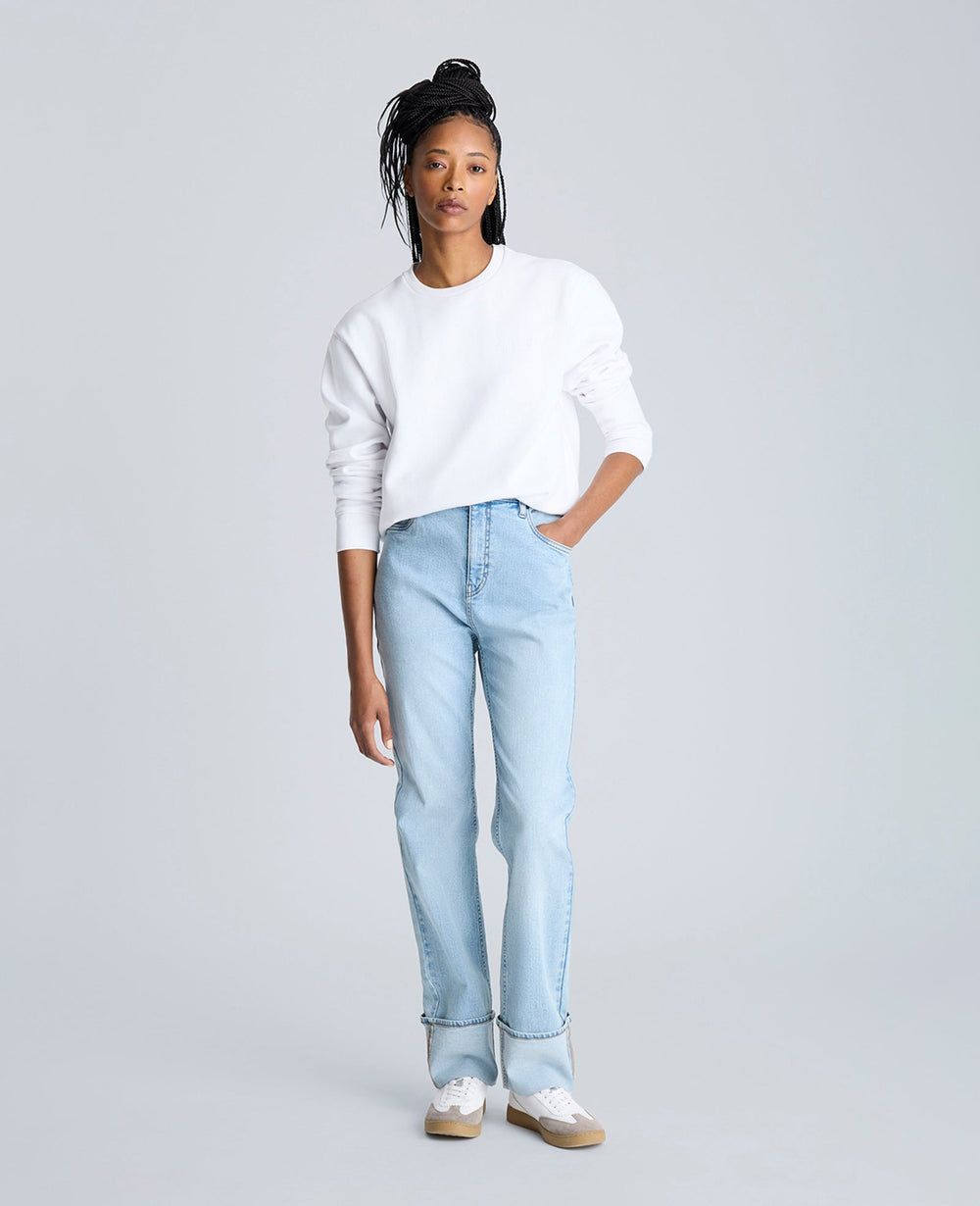 Shop Kenneth Cole Logo Sweatshirt White | Exclusive Pullover | Kenneth Cole WHITE