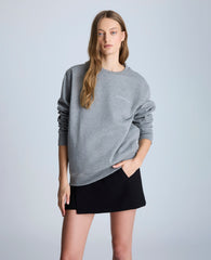Embroidered Logo Sweatshirt, Unisex Charcoal | Kenneth Cole | Kenneth Cole CHAR-COLE HEATHER