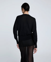 Long Sleeve Button Front Cardigan | Kenneth Cole BLACK