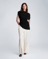Asymmetrical Drape Neck Top | Kenneth Cole BLACK