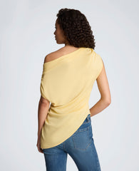 Asymmetrical Drape Neck Top | Kenneth Cole PASTEL YELLOW