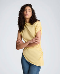 Asymmetrical Drape Neck Top | Kenneth Cole PASTEL YELLOW