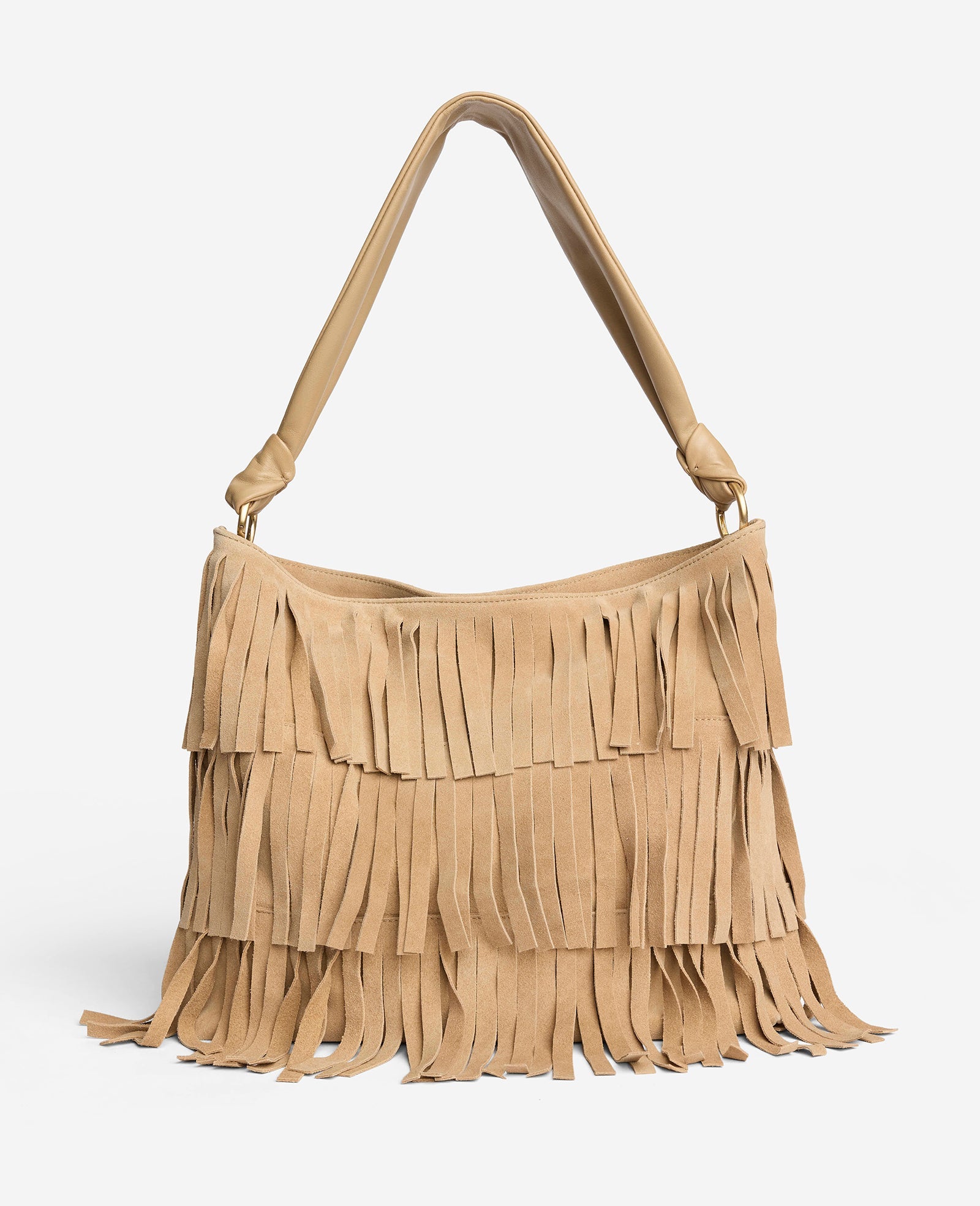 Fringe Slouch Hobo Bag | Kenneth Cole NATURAL
