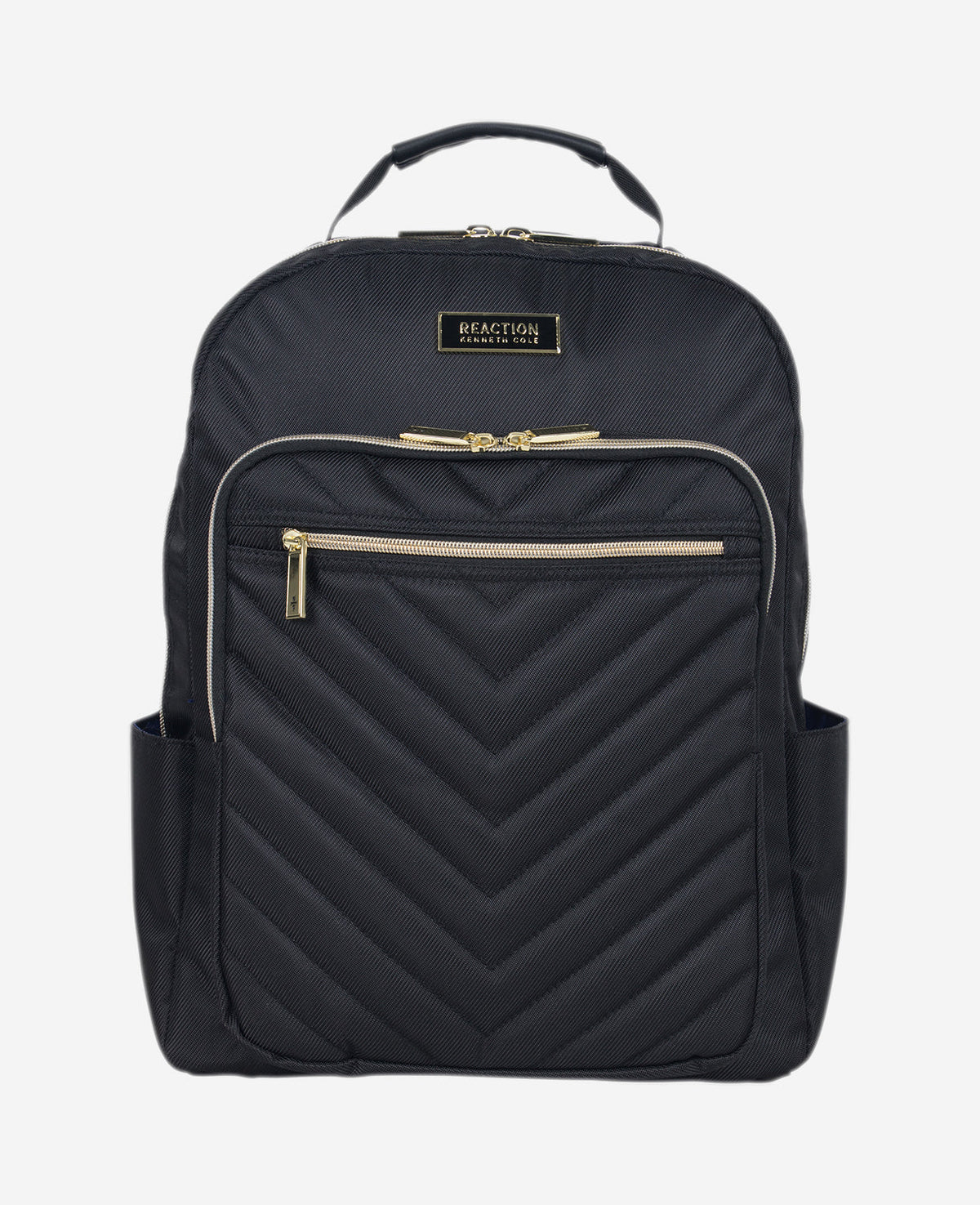 Shop Quilted 15.6" Laptop Backpack – Chelsea Chevron, Black | KC | Kenneth Cole BLACK