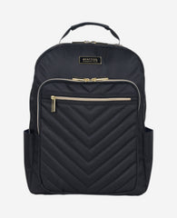 Shop Quilted 15.6" Laptop Backpack – Chelsea Chevron, Black | KC | Kenneth Cole BLACK