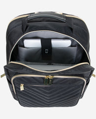 Shop Quilted 15.6" Laptop Backpack – Chelsea Chevron, Black | KC | Kenneth Cole BLACK