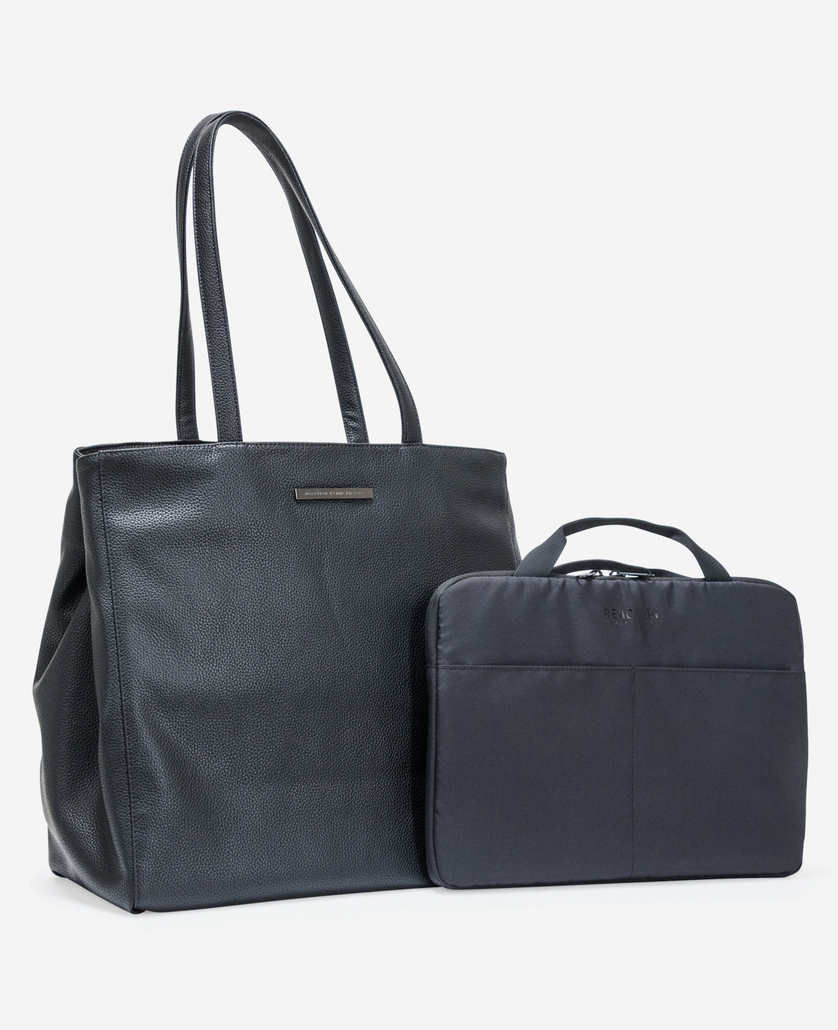 Shop Marley Tote Bag with Removable Laptop Sleeve, Black | KC | Kenneth Cole BLACK