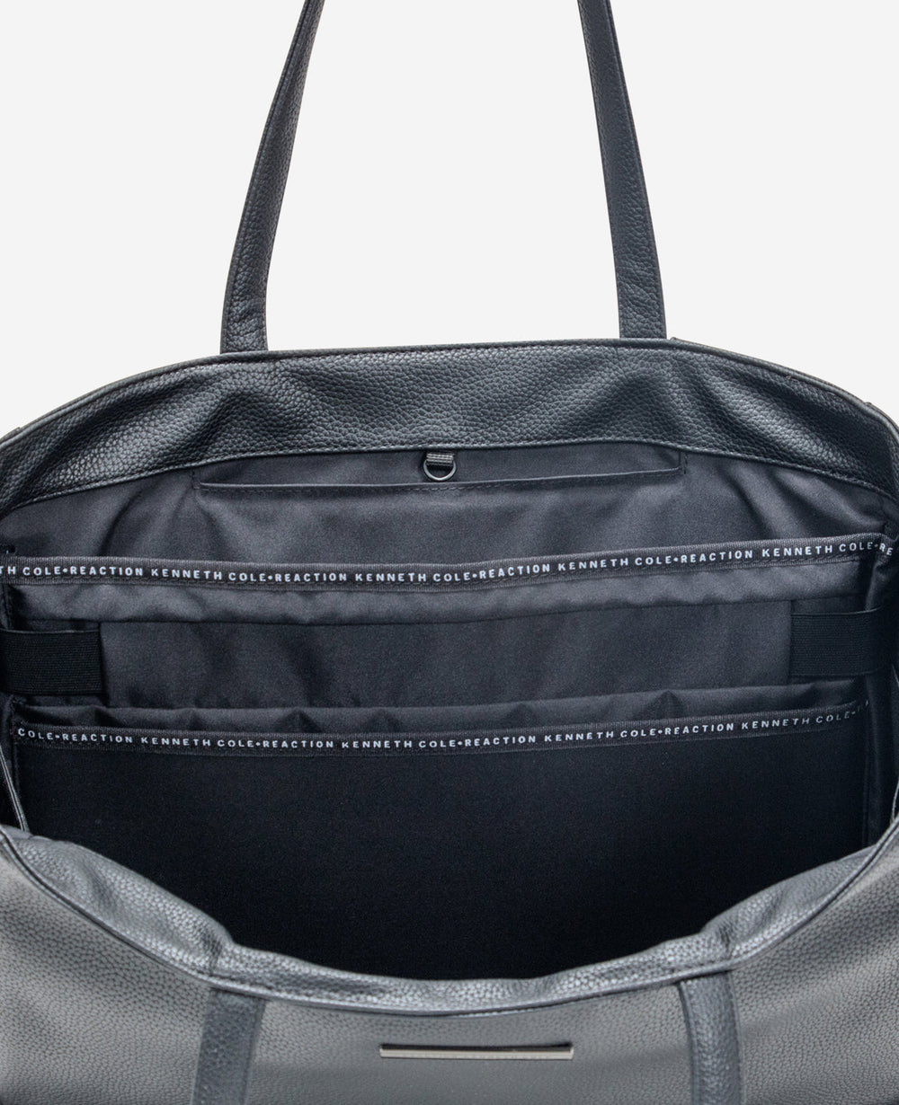 Shop Marley Tote Bag with Removable Laptop Sleeve, Black | KC | Kenneth Cole BLACK