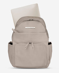 Marley Laptop Backpack – Sleek Pebble PU, 14" Sleeve | KC | Kenneth Cole TAUPE