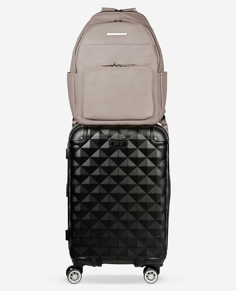Marley Laptop Backpack – Sleek Pebble PU, 14" Sleeve | KC | Kenneth Cole TAUPE