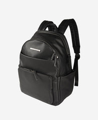 Marley Laptop Backpack – Sleek Pebble PU, 14" Sleeve | KC | Kenneth Cole BLACK