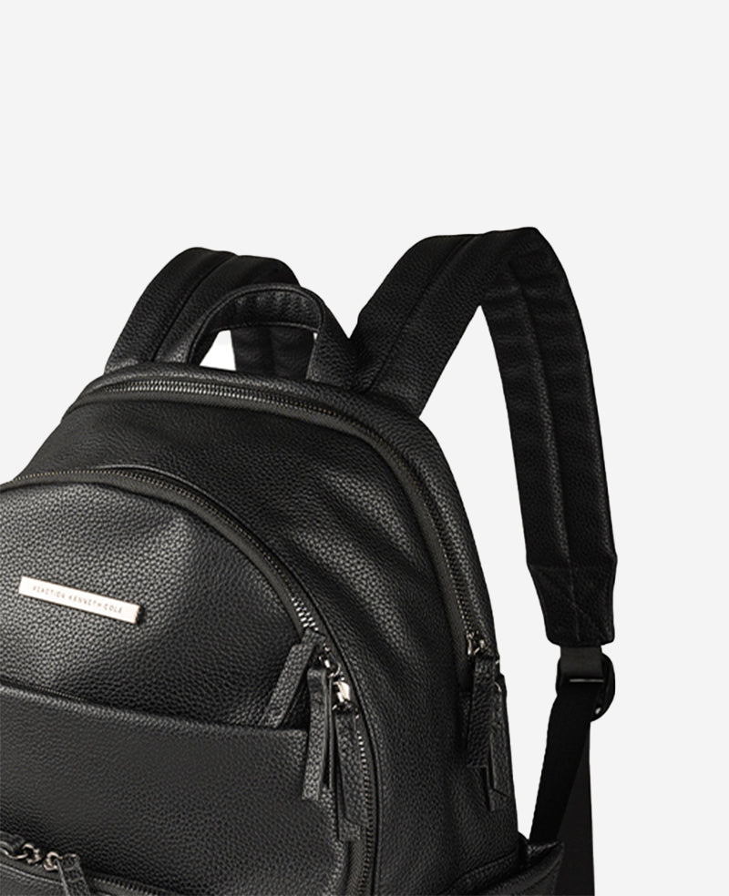 Marley Laptop Backpack – Sleek Pebble PU, 14" Sleeve | KC | Kenneth Cole BLACK