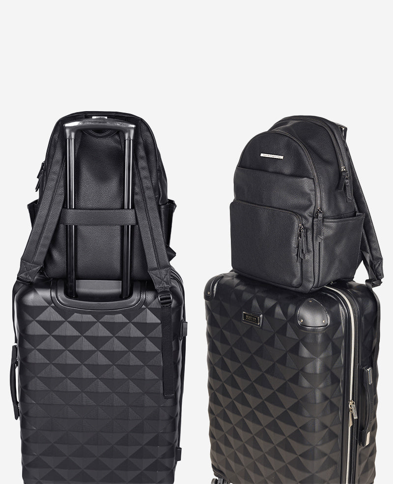 Marley Laptop Backpack – Sleek Pebble PU, 14" Sleeve | KC | Kenneth Cole BLACK