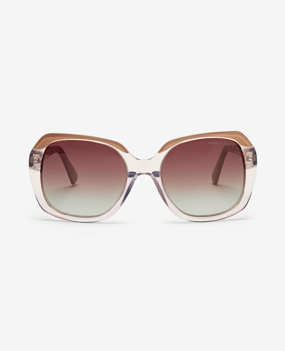 Round Acetate Sunglasses – Pink Polarized | Kenneth Cole | Kenneth Cole PINK